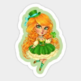 St. Patrick Chibi Sticker